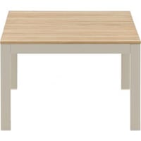 Table basse Brasilia Venture Design - Aluminium beige et teck - 120x60 cm