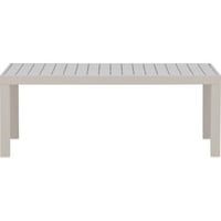 Table basse Copacabana Venture Design - Aluminium beige 120x70 cm