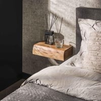 Set de 2 tables de chevet 40 cm Moxy-acacia massif
