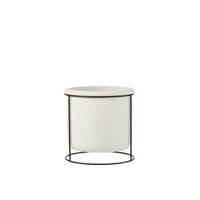 Cachepot suspendu ciment blanc small