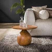 Table basse Kendra ø60 cm-acacia massif 