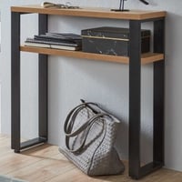 Table d'appoint | 70 x 28 x 75 cm | Design Anthracite Oak