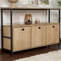 Console Solace - 100% MELAMINE - Chêne - 77 x 30 x 120 cm