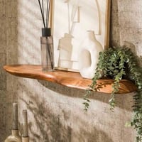 Etagère murale Harris haute de 65cm industriel - acacia