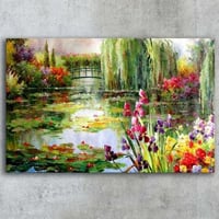 Alkmene Tableau décoratif sur toile | Cadre en bois | 45 x 70 cm