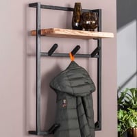 Porte-manteau mural Arinna-acacia