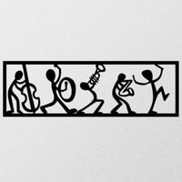 Enzo Accessoire mural décoratif en métal | 100 % métal | 60 x 19 cm