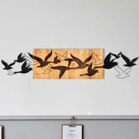 Enzo Accessoire mural décoratif en bois | Cadre en bois | 111 x 25 cm