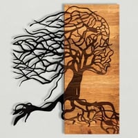 Enzo Accessoire mural décoratif en bois | Cadre en bois | 47 x 58 cm