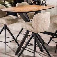 Table de bar Tamzin 140x80 cm-placage de teck recyclé