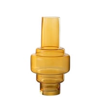 Vase rino verre ocre large