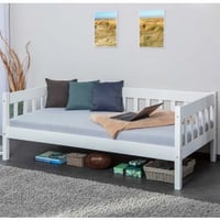 Lit banquette Sarco 90x200 - blanc 