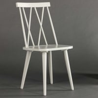 Chaise de salle à manger Mariette - Bois d'hévéa gris clair - 50x43x88 cm