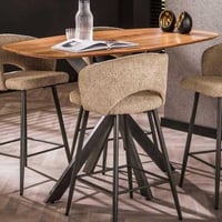 Table de bar Aarhus | 140 x 80 x 92 cm | Bois d'acacia massif