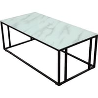 Table basse Rock 2.0 Venture Design - Verre - 120x60xH45 cm - Blanc