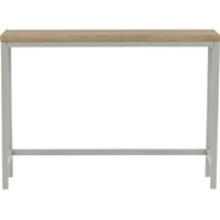 TABLE D'APPOINT RISE - STRATIFIÉ PAPIER GRIS / CERISIER