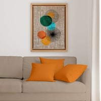 Leao Peinture décorative sur toile | 100% JUTE | Multicolore