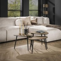 Set de tables basses Mariola-bronze antique