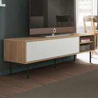 Meuble TV Watt 165cm - chêne/blanc