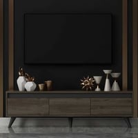 Woody Fashion TV Stand | 100% Melamine Coated | Walnut | 150cm Width