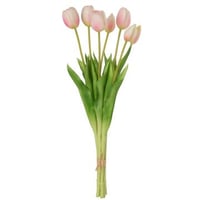 Bouquet tulipes 7pieces pu rose pale large
