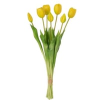 Bouquet tulipes 7pieces pu jaune large