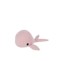 Arret de porte baleine textile rose