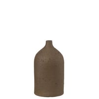 Vase enya bouteille ceramique marron medium