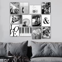 Lulu Tableau décoratif en MDF (12 pièces) | 100 % MDF | 20 x 15 cm