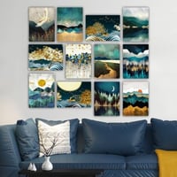 Lulu Tableau décoratif en MDF (12 pièces) | 100 % MDF | 20 x 15 cm