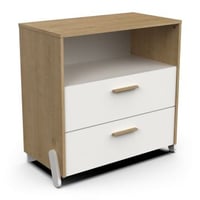 Commode Naili | 73 x 39,6 x 73,9 cm | brun-blanc