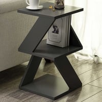 Albeni Table d'appoint | 100 % MÉLAMINE | Anthracite