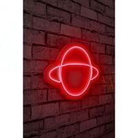 Néon Saturne - Série Wallity - Rouge