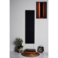 Bande LED Firewood avec base MDF noire - Rouge (16 couleurs)