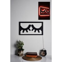 Éclairage LED Éclairage LED décoratif | Base noire | Rouge