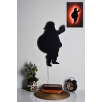 Bande LED Firewood | Base MDF noire | Rouge