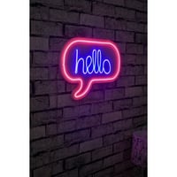 Néon Hello - Série Wallity - Bleu/rouge 