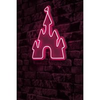 Château d'éclairage néon - Série Wallity - Rose