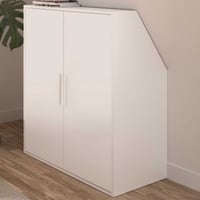 Armoire de rangement Under | avec tringle | 91,3 x 50 x 110 cm | blanc