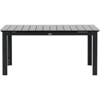 Table à manger Levels Venture Design - Aluminium Noir - 160x100 cm extensible à 240 cm