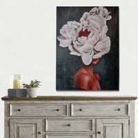 Handie Peinture à l'huile décorative | Cadre en bois | 70 x 100 cm