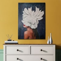 Handie Peinture à l'huile décorative | Cadre en bois | 50 x 70 cm