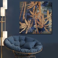 Handie Peinture à l'huile décorative | Cadre en bois | 50 x 50 cm