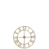 Horloge murale roman rottin/metal naturel small