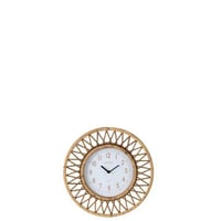 Horloge murale wonder rottin/contreplaqué naturel/blanc small