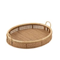 Plateau pick rottin/bambou naturel large