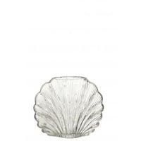 Vase coquillage verre transparent small