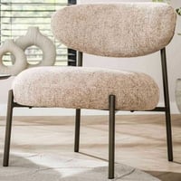 Fauteuil Rondo - 62x67x71cm - tissu beige