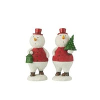 Bonhomme de neige arbre+lanterne mix large assortiment de 2