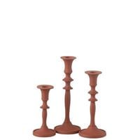 Set de 3 chandeliers classique aluminium rouille